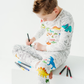 Dinosaur Coloring Pajamas 2 piece set made from Bamboo