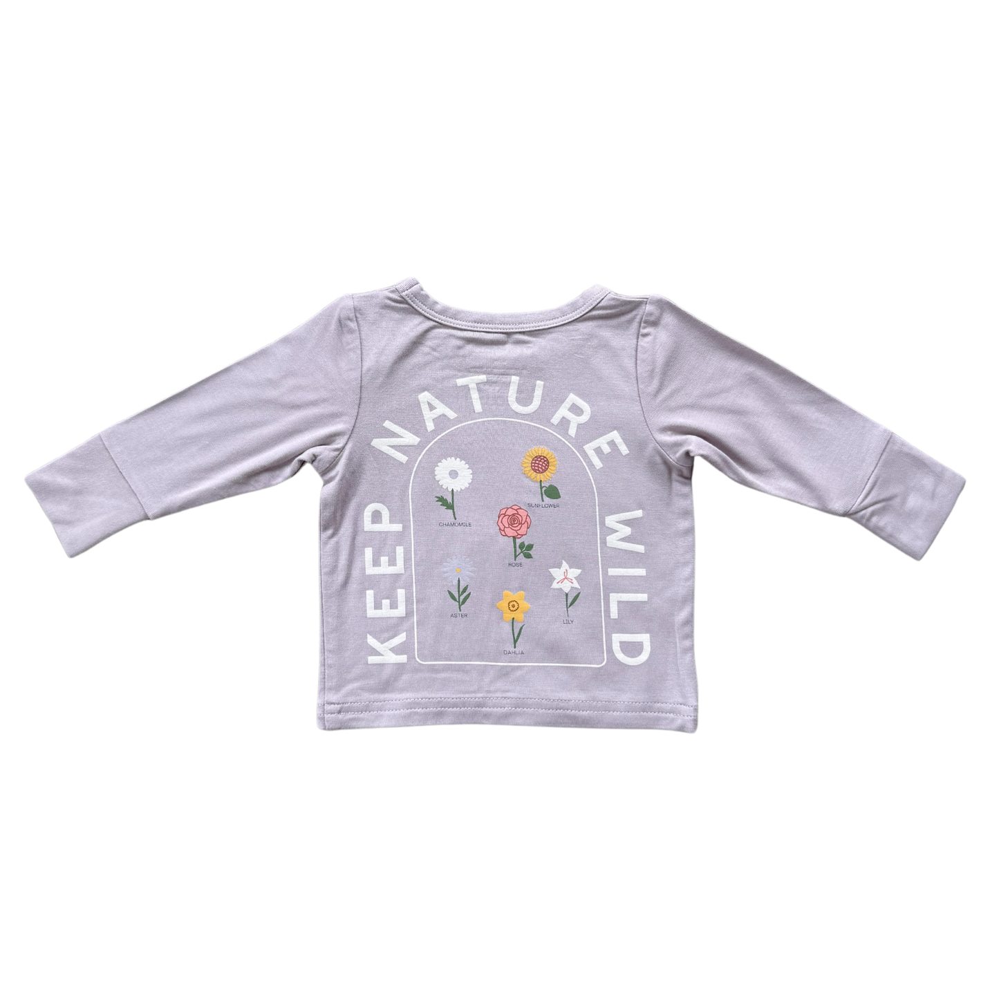 Girl's Long Sleeve Tee: Keep Nature Wild