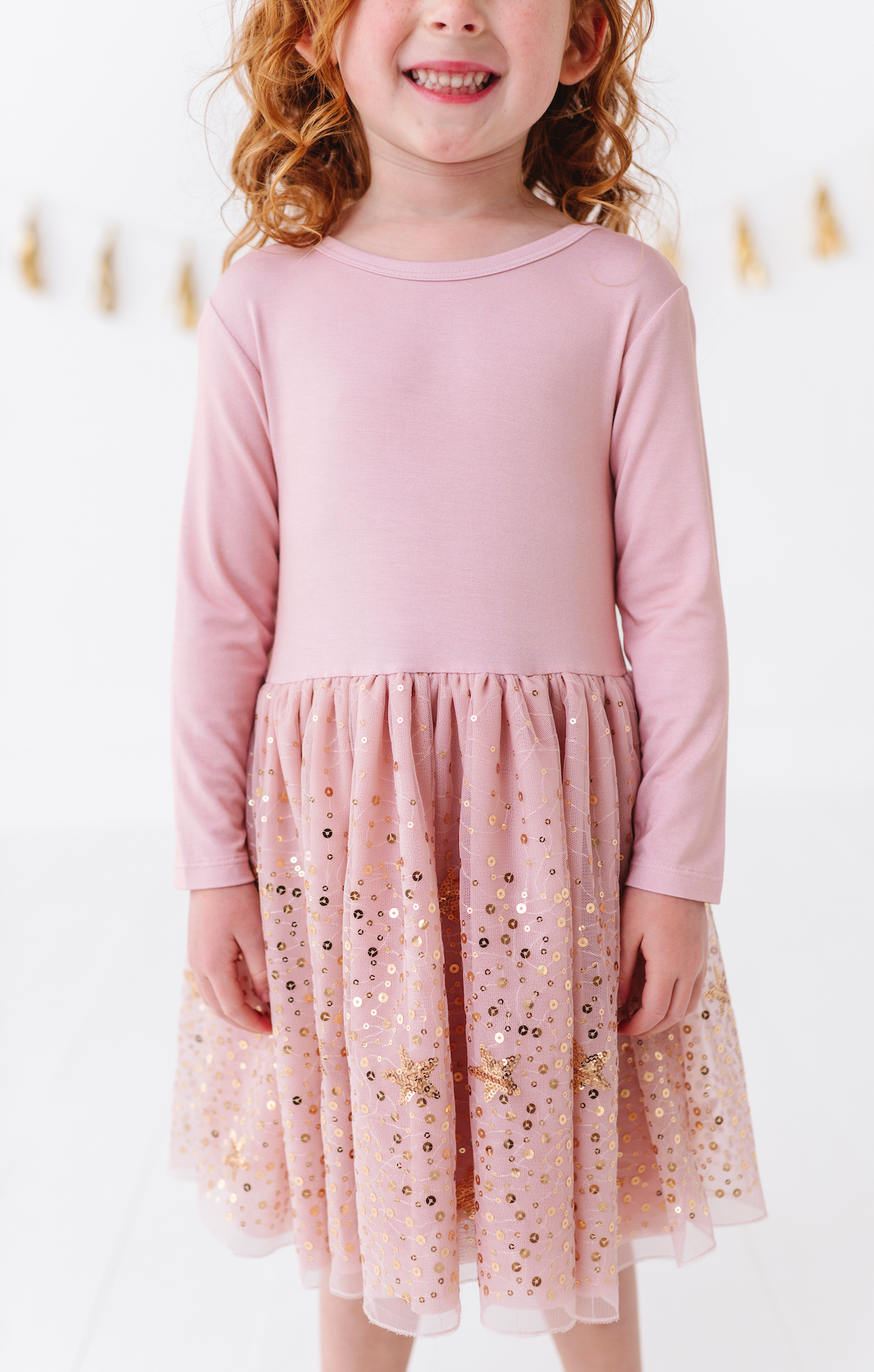 Kids Star Dress - Girls Tulle Twinkle Holiday Dress - Stella