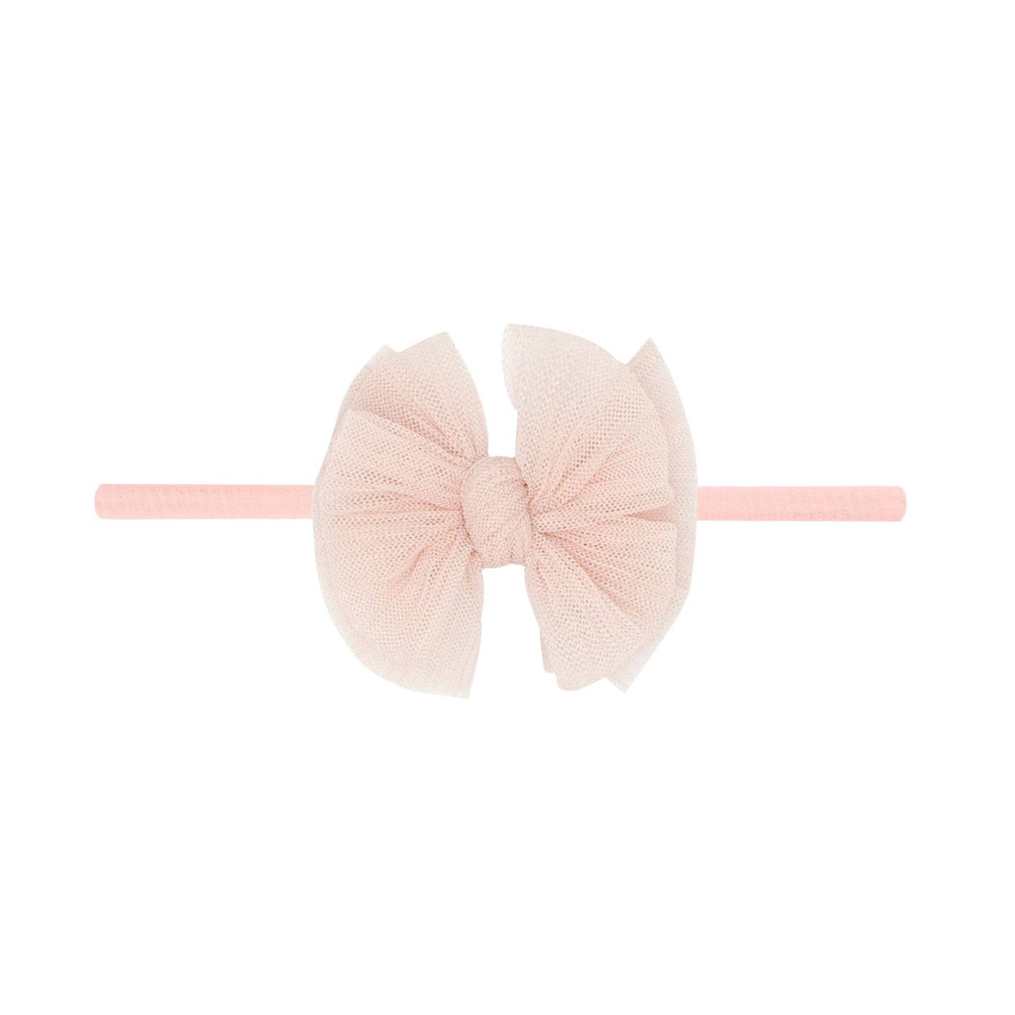 Baby Bling® Tulle Baby FAB® Skinny soft tulle bow headband: Pleated Black