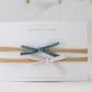 Petite Velvet Headband Set: Sky Blue/Ice