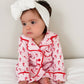 Pink Candy Cane / Organic Pointelle Lounge Set