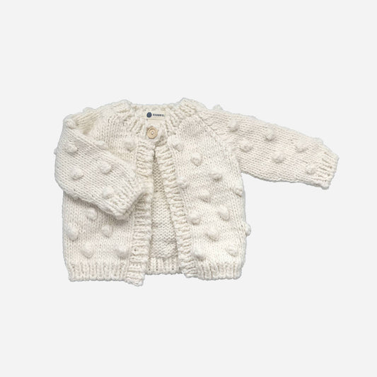 Popcorn Cardigan, Cream | Sweater