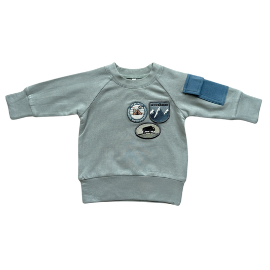 Boy's Raglan Sweatshirt Bamboo/Cotton Baby/Kid Clothing Fall: Patches