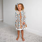 Maren Floral BUTTON DRESS Kids Fall Outfit