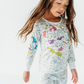 Unicorn Coloring Pajamas 2 piece set made from Bamboo