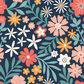 Bamboo + Tulle Dress - Girls Navy Floral Tulle Dress - Maren