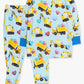 SoftSnooze™ Kids Bamboo Viscose Loads of Love Long Sleeve Pajama Set: Blue
