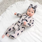 Vlad Gray Bats ZIP Bamboo Halloween Sleepies