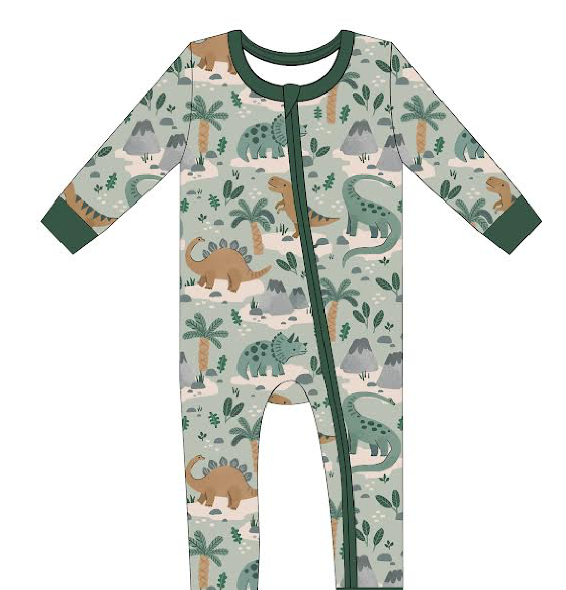 Baby Bamboo Pajamas - Bamboo Sleeper - Rex