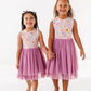 Kids Bamboo +  Tulle Tutu Dress - Spring Floral Daisy