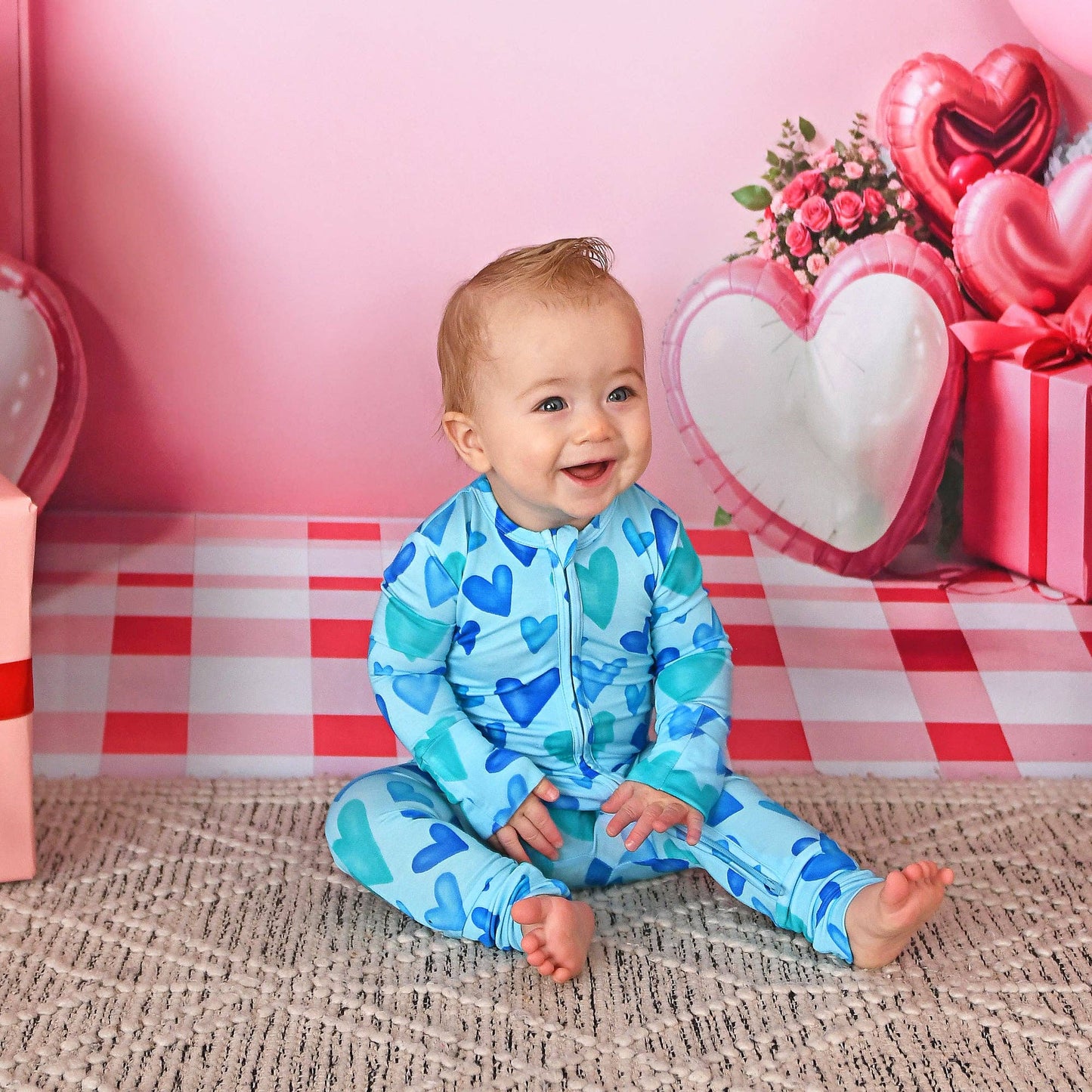 Cruz ZIP Valentines Day Bamboo One Piece Two Way Zipper