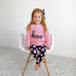 Shade Black & Pink Ghost LEGGINGS Halloween Bamboo Kids Lounge