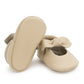 Knot Moccasins - Genuine Leather Baby Shoes (Latte)