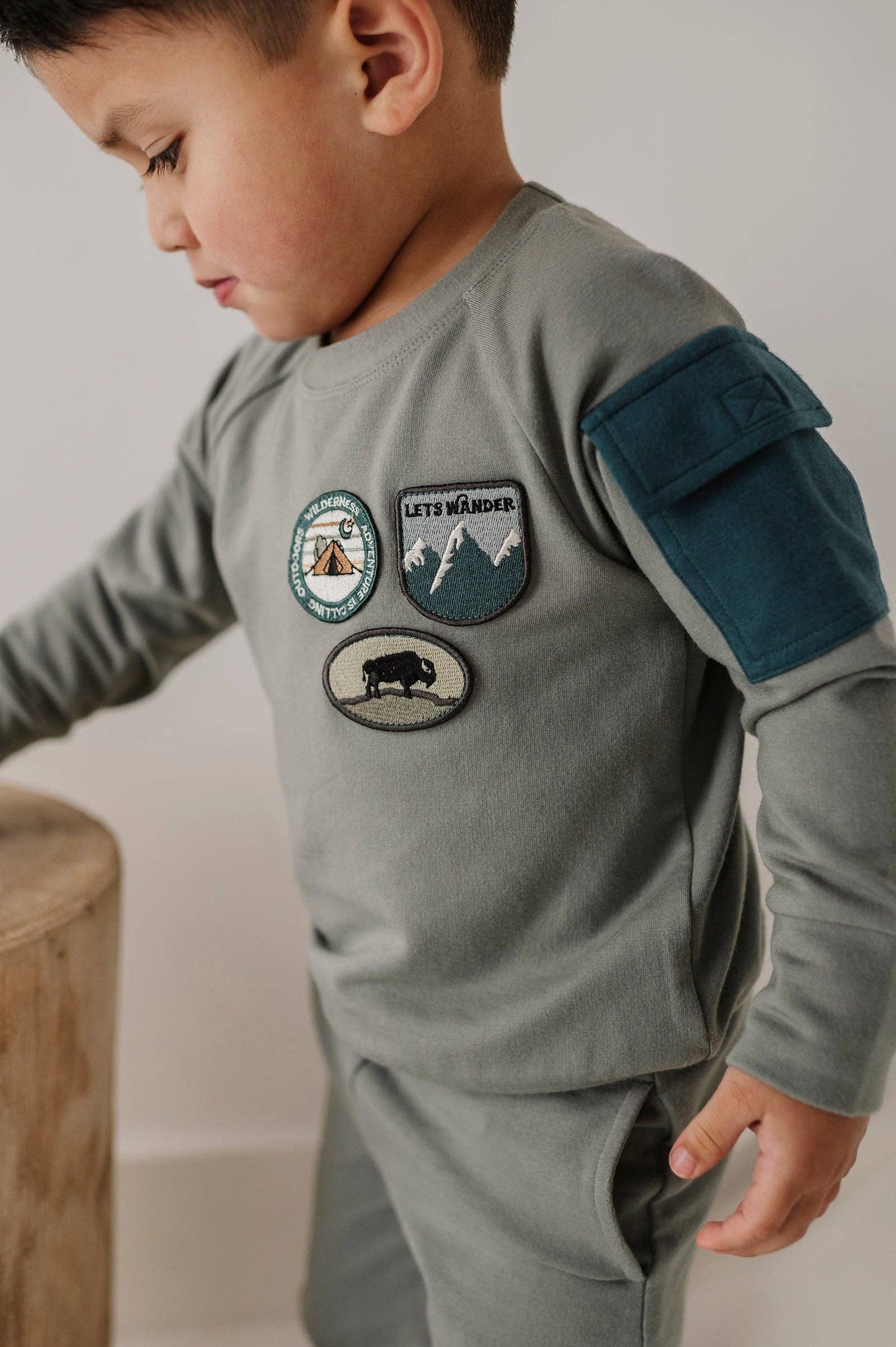 Boy's Raglan Sweatshirt Bamboo/Cotton Baby/Kid Clothing Fall: Patches