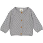 KNIT POINTELLE cardigan- Jasmin Blue