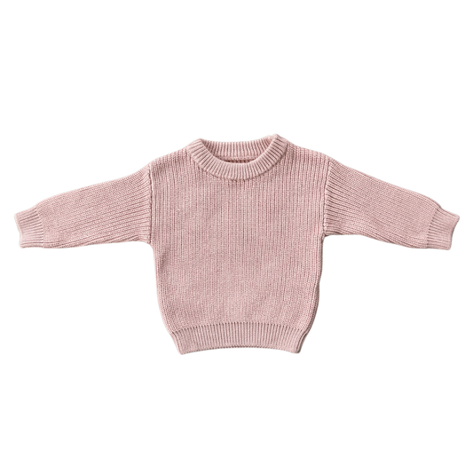 Knit Sweater: Misty Rose