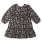 Organic Long Sleeve Tiered Dress - Bohemian Floral