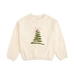 Coquette Christmas Tree Knit Sweater - Kids Clothing Holiday