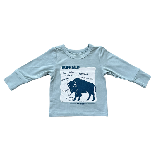 Boy's Long Sleeve Tee: Buffalo