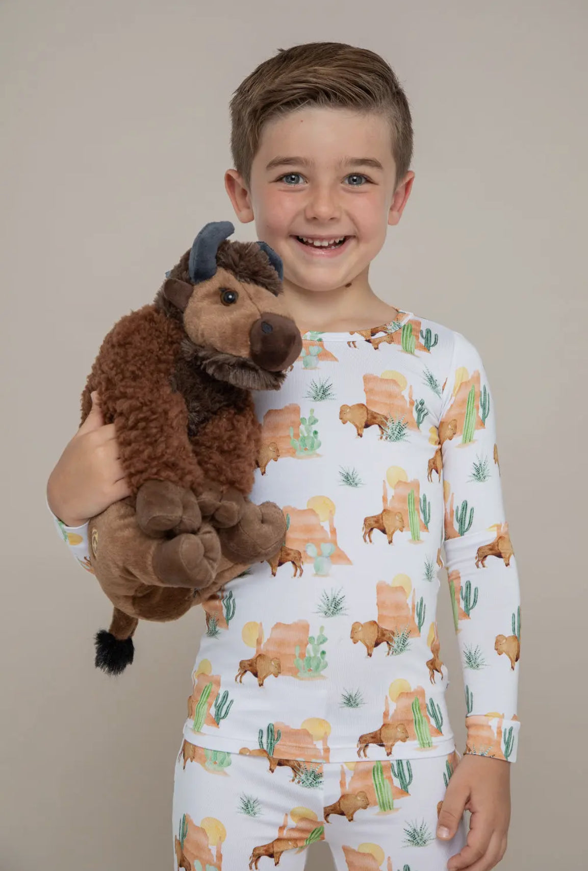 Kids Bamboo Pajamas - Bison Buddy