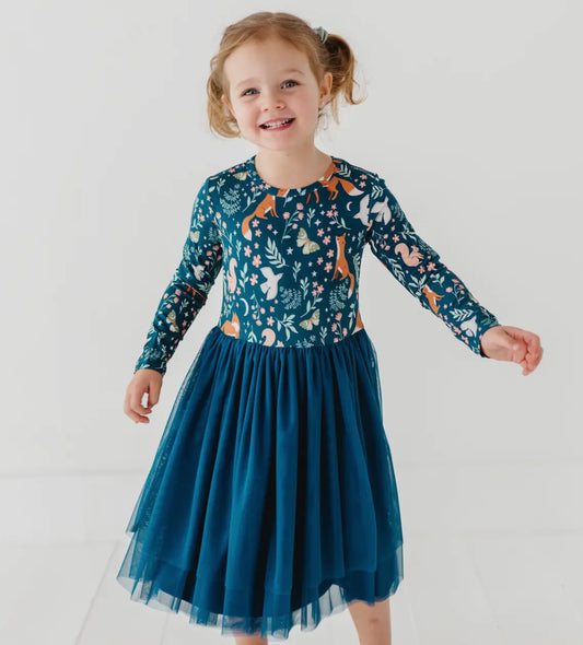 Bamboo + Tulle Dress - Girls Tulle Dress Woodland - Alice