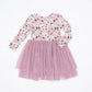 Kids Bamboo Tulle Dress - Blossom Fall Floral Girls Dress