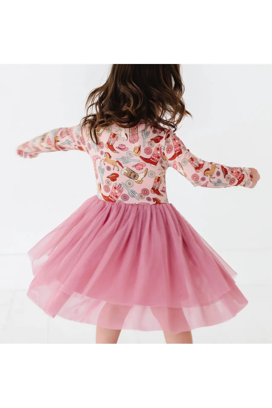 Kids Bamboo Tulle Tutu Dress - Western Dress Cowgirl Dakota