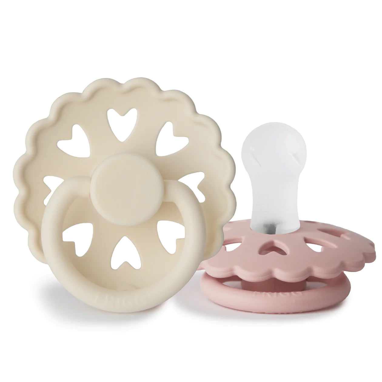 FRIGG Andersen Fairytale Silicone Pacifier 2-Pack Cream Blush
