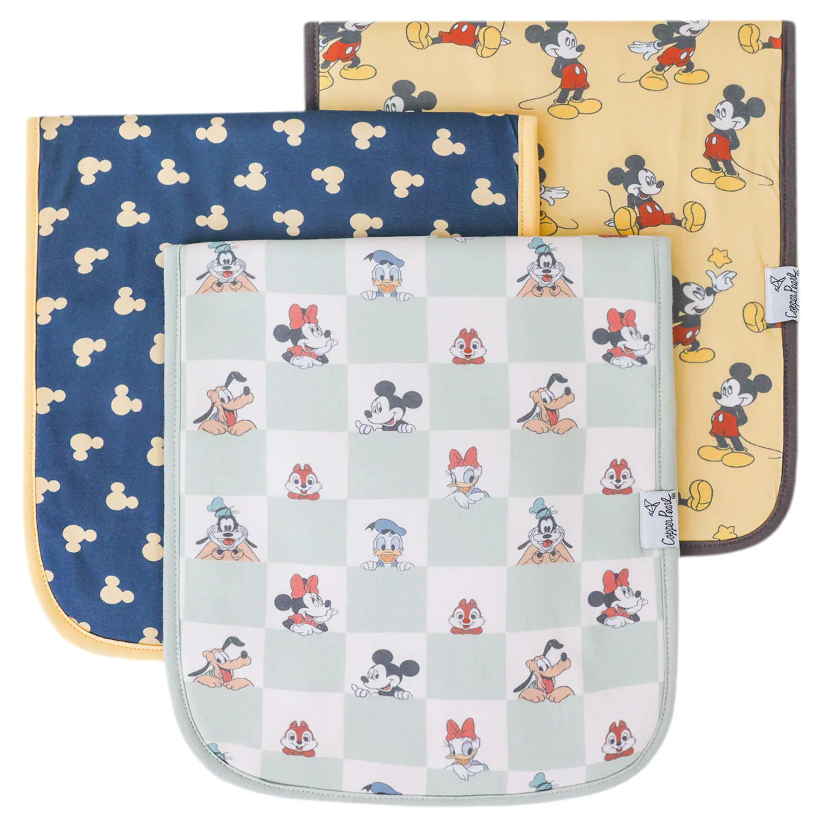 Premium Burp Cloth- Copper Pearl Mickey Mouse