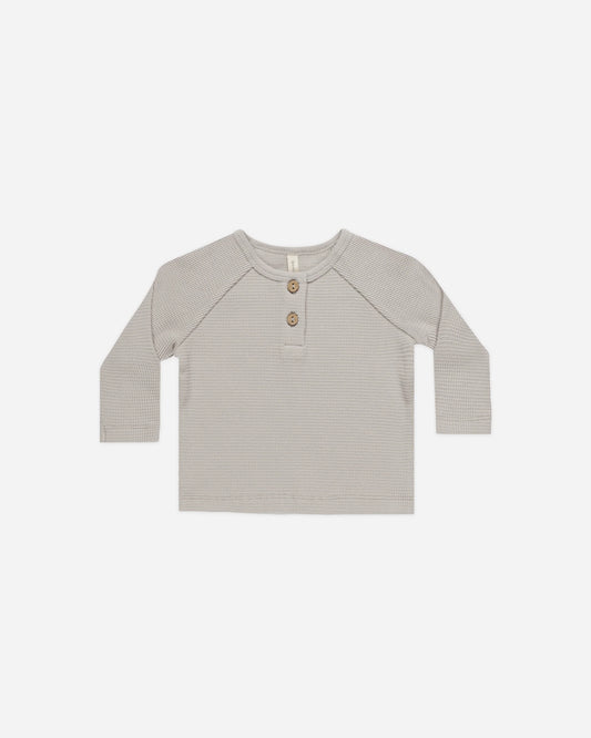 Henley Knit Top Fog