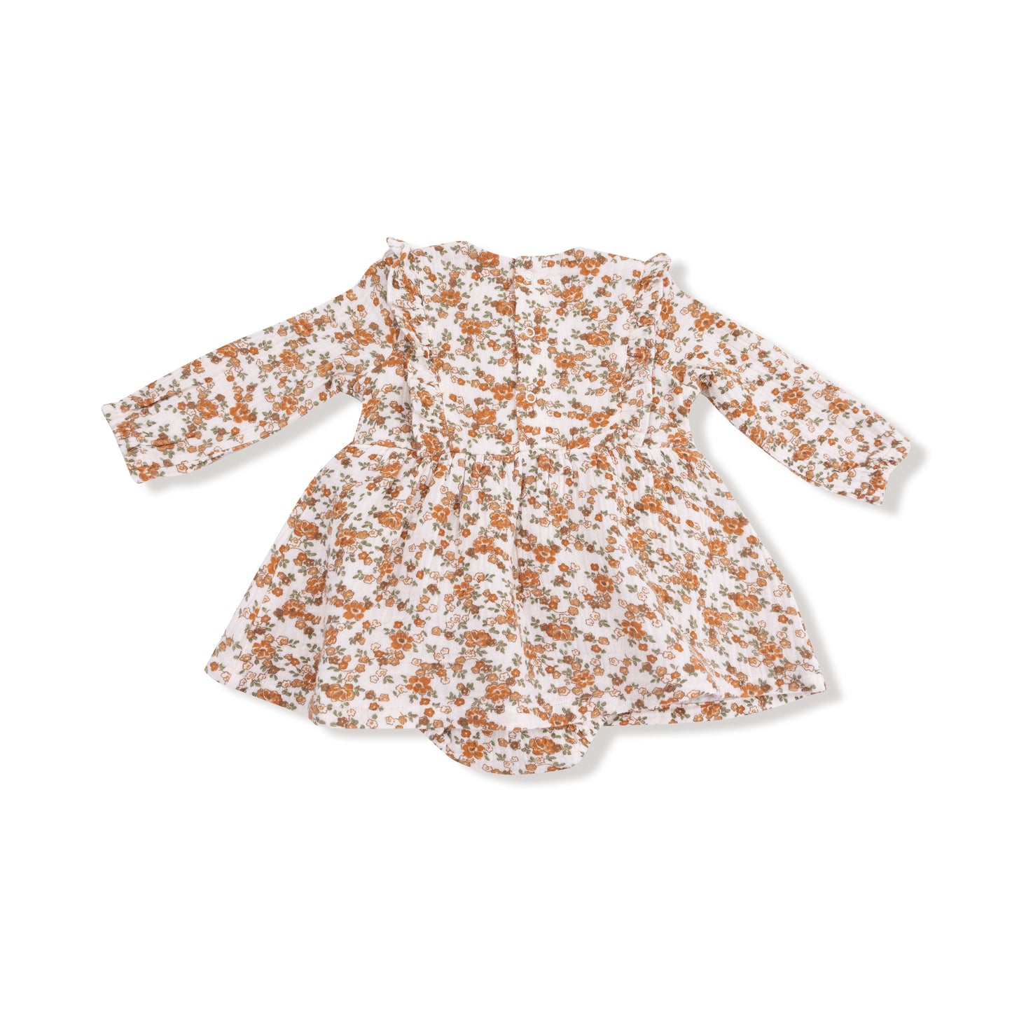 Prairie Calico - Ruffle L/s Bubble W/ Skirt