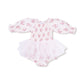 Belle Rosette Dot - L/s Smocked Bubble W/ Tutu