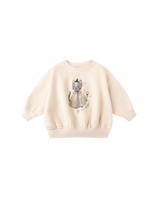 Relaxed Fleece Sweatshirt || Magical Cat