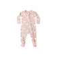Bamboo Zip Footie || Pink Ghosts
