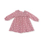 Bandana Floral Ruffle l/s Dress