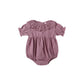 Collared Romper || Mulberry