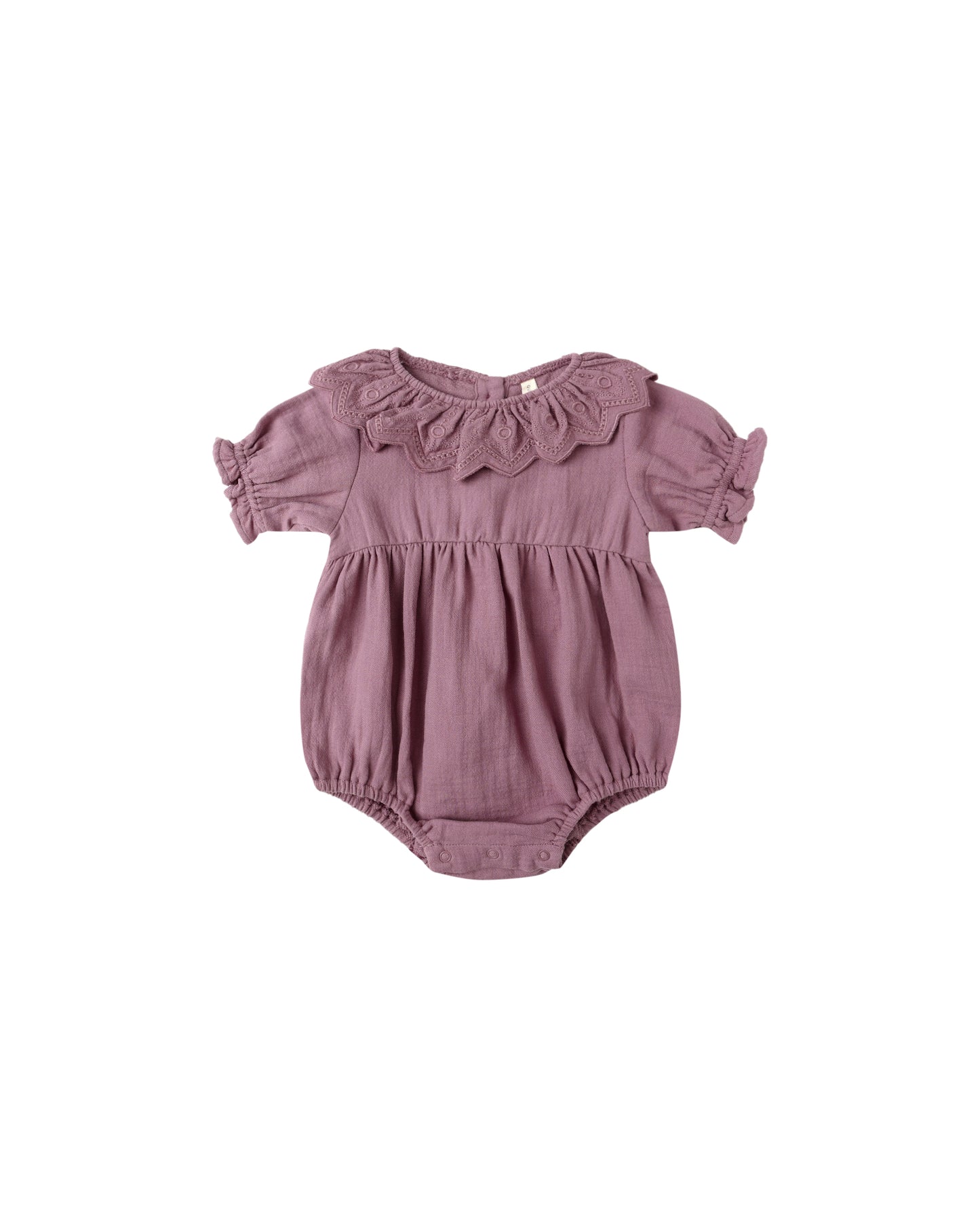 Collared Romper || Mulberry
