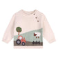 Farm Sheep Jacquard Sweater Knit Baby Pullover (Organic Cotton)