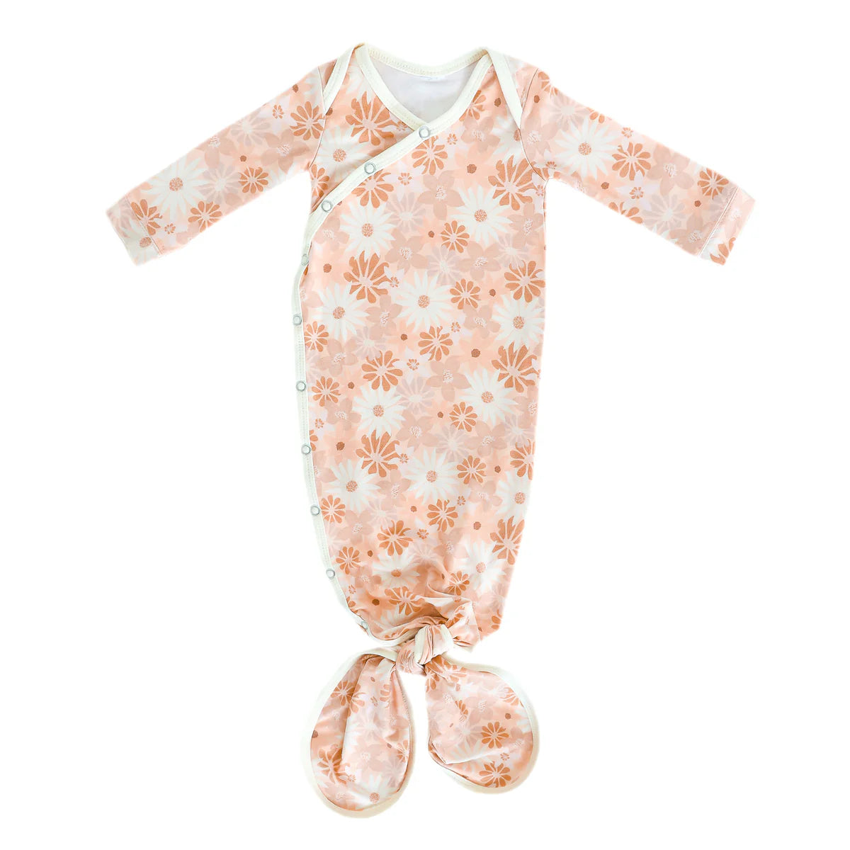 Penny Newborn Knotted Gown- Copper Pearl