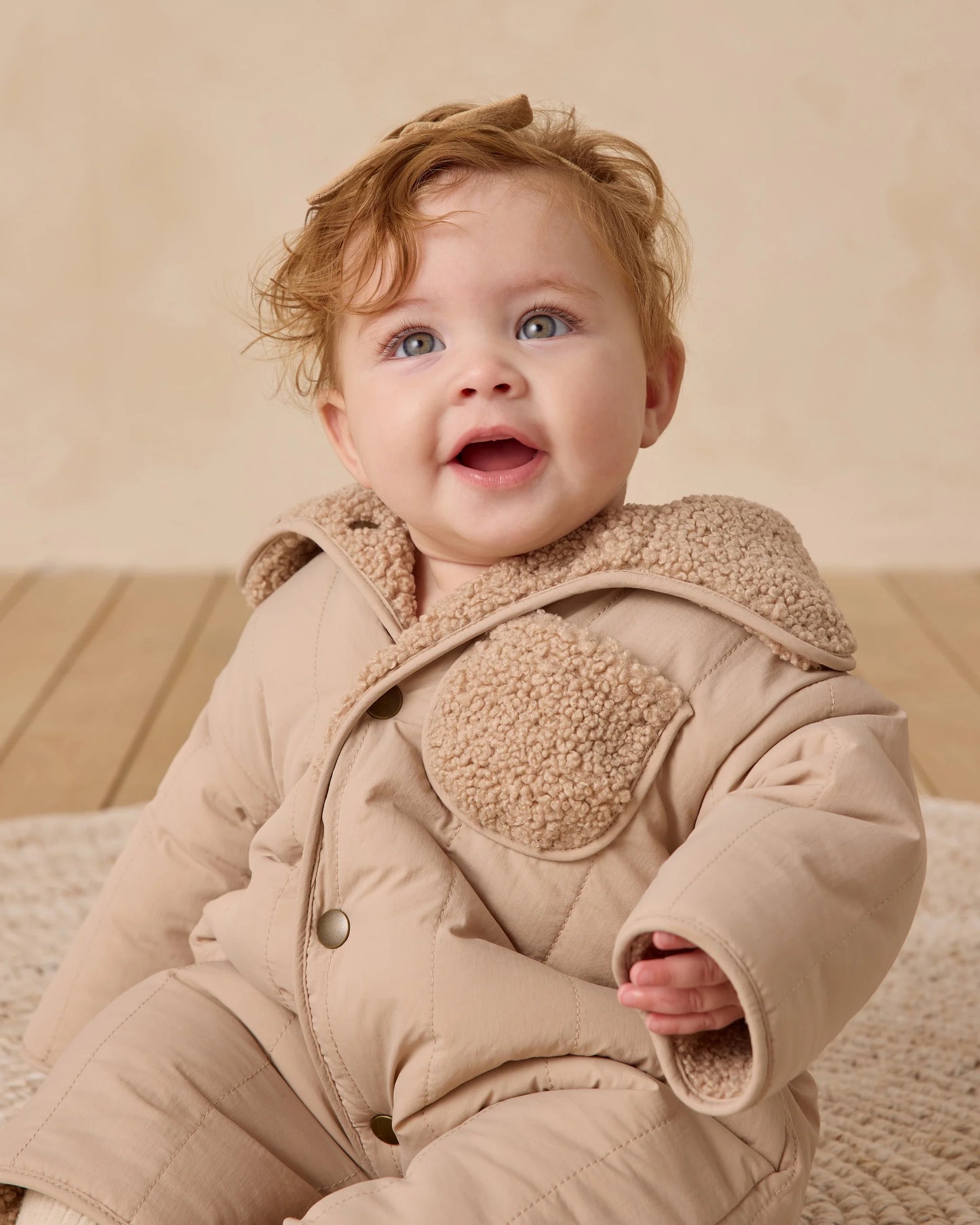 Shearling Jumpsuit - Oat