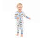 Blue Horses- 2 Way Zipper Romper