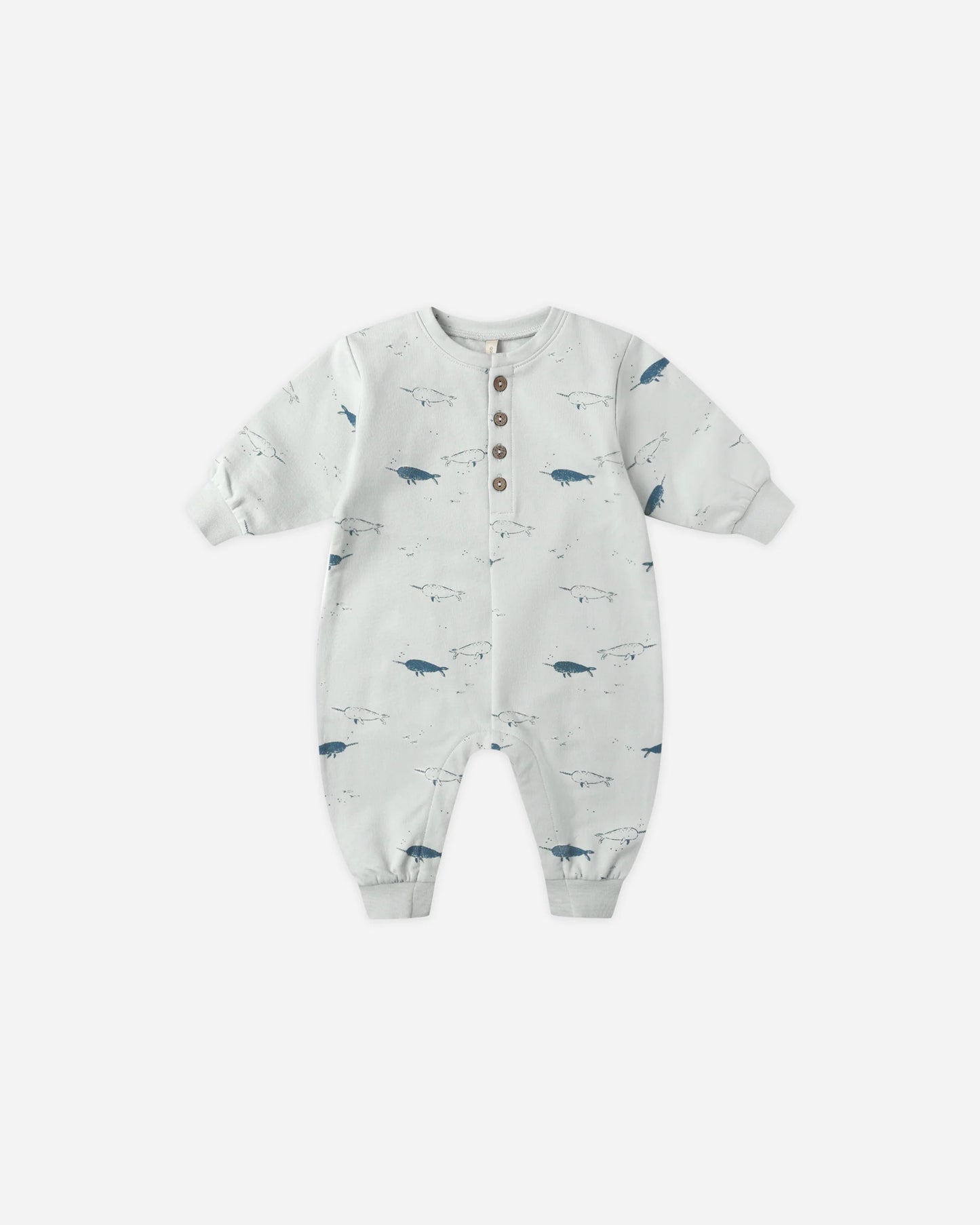 Relaxed Fleece Jumpsuit || Narwhals