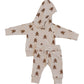 Gingerbread Hooded French Terry Set