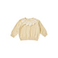 petal knit sweater || lemon