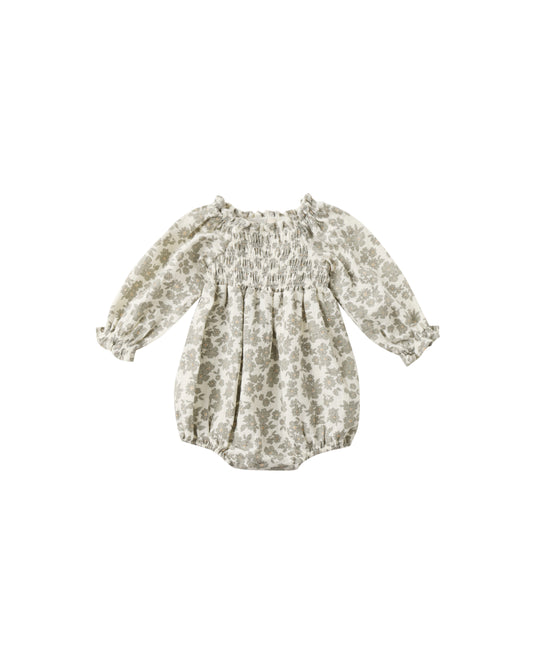 Eden Romper || Green Floral