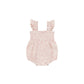 Smocked Ruffle Sleeve Romper || Pink Blossom