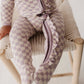 Footie Romper: Lavender Cloud Checkered