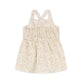 Baby Paloma Linen Button Front Dress - Velma Floral / Latte