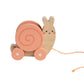 Snail Wooden Pull Toy, Developmental Toys, Nursery Decor